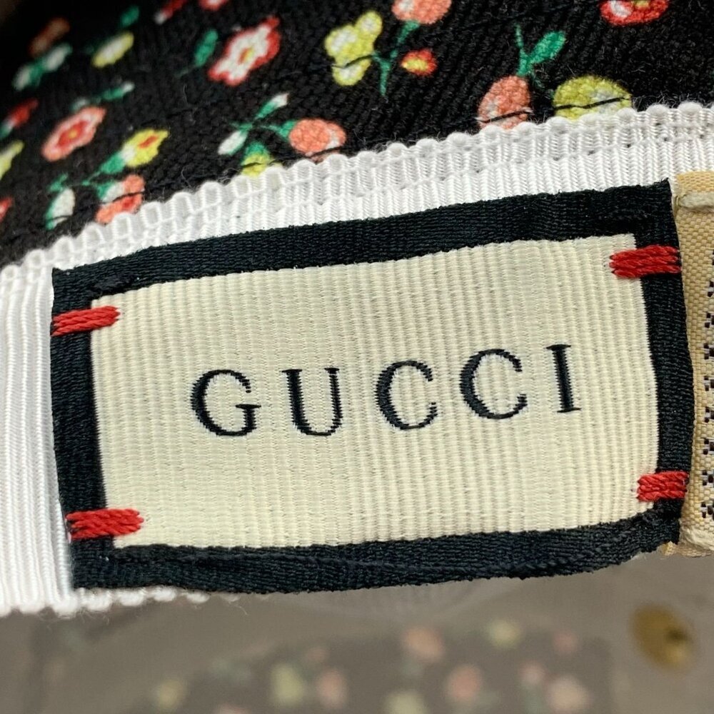 NIB Gucci Canvas Liberty Floral Print Bucket Hat In Black Size L - Picture 7 of 12